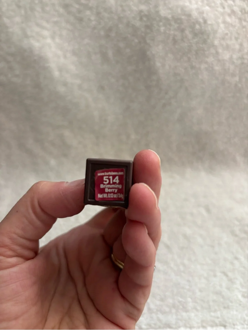 New Burt’s bees lipstick shade 514 brimming berry